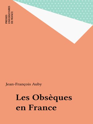 cover image of Les Obsèques en France